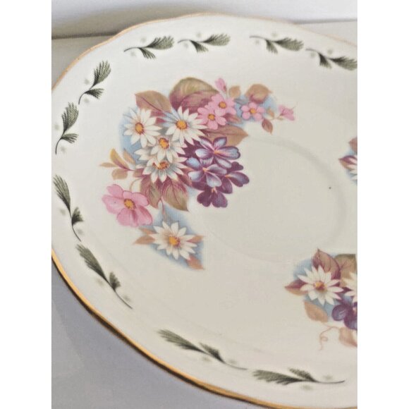 Colclough Bone China Tea Cup & Saucer (8238) Daisies - 1950's - Picture 8 of 13